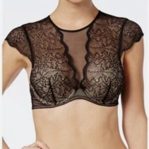 Victoria's Secret Black Lace Bra with Underwire Support